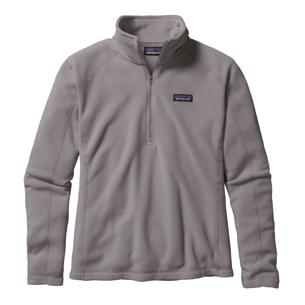 Patagonia Gray Micro D Quarter-Zip Fleece Pullover Women's XS